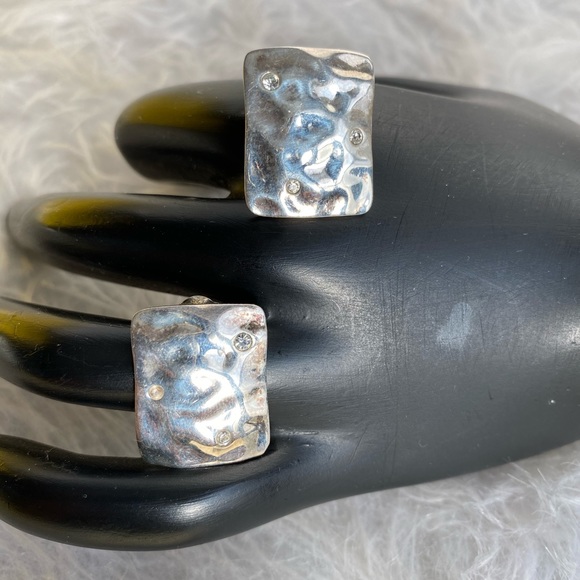 Hagit Gorali ‘Frozen in Time’ Sterling Silver 925 Earrings - Picture 1 of 5